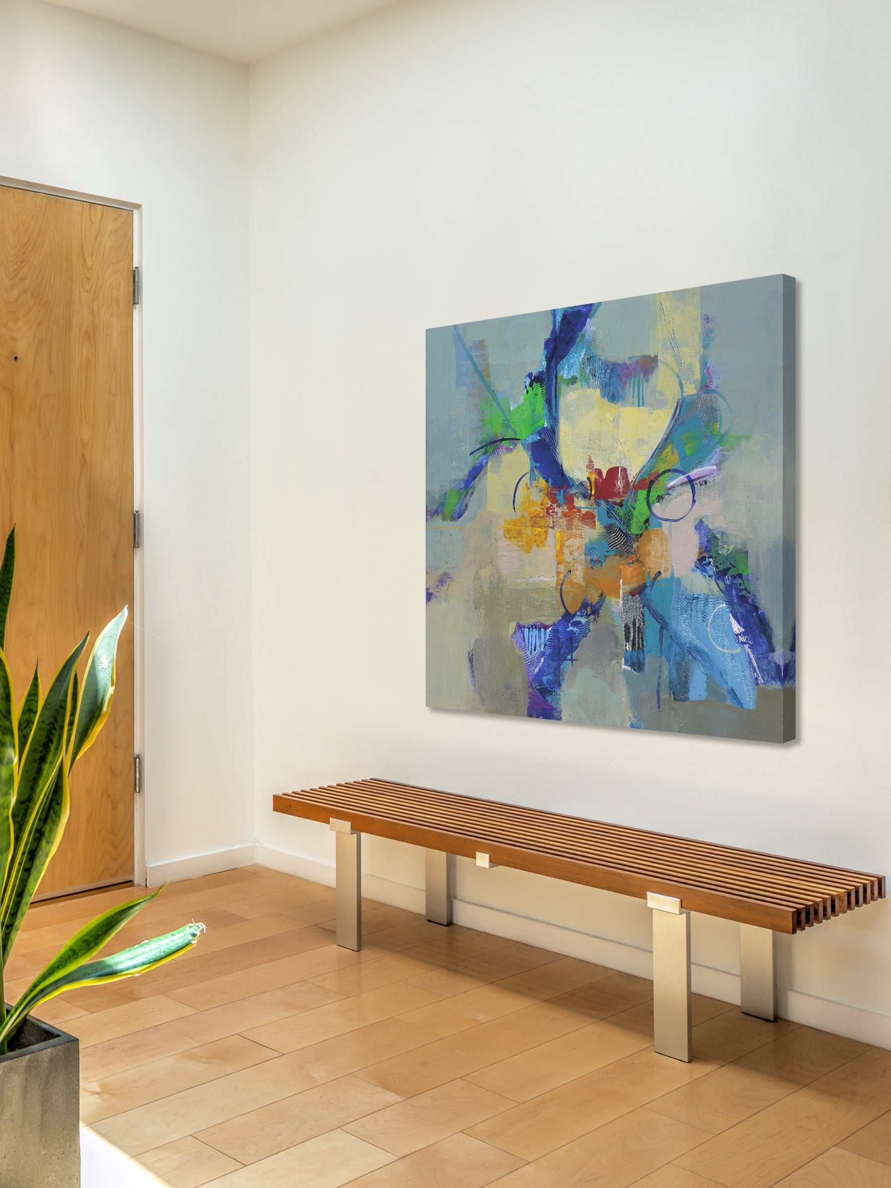"Time Travel II" Painting Print on Wrapped Canvas