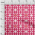 thumbnail image 2 of oneOone Polyester Spandex Fuschia Pink Fabric Geometric Diy Clothing Quilting Fabric Print Fabric By Yard 56 Inch Wide, 2 of 4