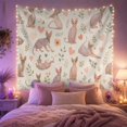 thumbnail image 2 of Sphynx Cats Cats with Depicted Relaxed Poses Such, Nostalgic Vintage for Botanical Art Lovers, Botanical Wall Art, Valentine'S Day Gift, Tapestry Wall Hanging for Bedroom and Dorm, 2 of 7
