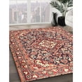 thumbnail image 3 of Ahgly Company Machine Washable Indoor Square Traditional Fire Brick Red Area Rugs, 5' Square, 3 of 7