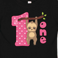 thumbnail image 4 of Inktastic Pink Sloth 1st Birthday Girls Baby T-Shirt, 4 of 5
