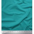 thumbnail image 1 of Soimoi Crepe Silk Fabric Geometric Small Print Sewing Fabric Yard 42 Inch Wide, 1 of 1