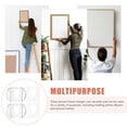 thumbnail image 5 of 8 Pcs Transparent Photo Frame Hanging Buckle Photobook Album Mirrors Heavy Retainer Clips Furniture Elegant Decor Picture Hanger Acrylic, 5 of 6