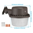 thumbnail image 5 of TORCHSTAR 40W Dusk to Dawn LED Area Light, 3000K Warm White Outdoor Security Floodlight, Photocell Included, ETL Listed for Yard Patio, Bronze, 5 Years Warranty, Pack of 2, 5 of 7