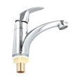 thumbnail image 2 of Bathroom Single Cold Basin Faucet Zinc Alloy Chrome Plated Sink Faucet, 2 of 11