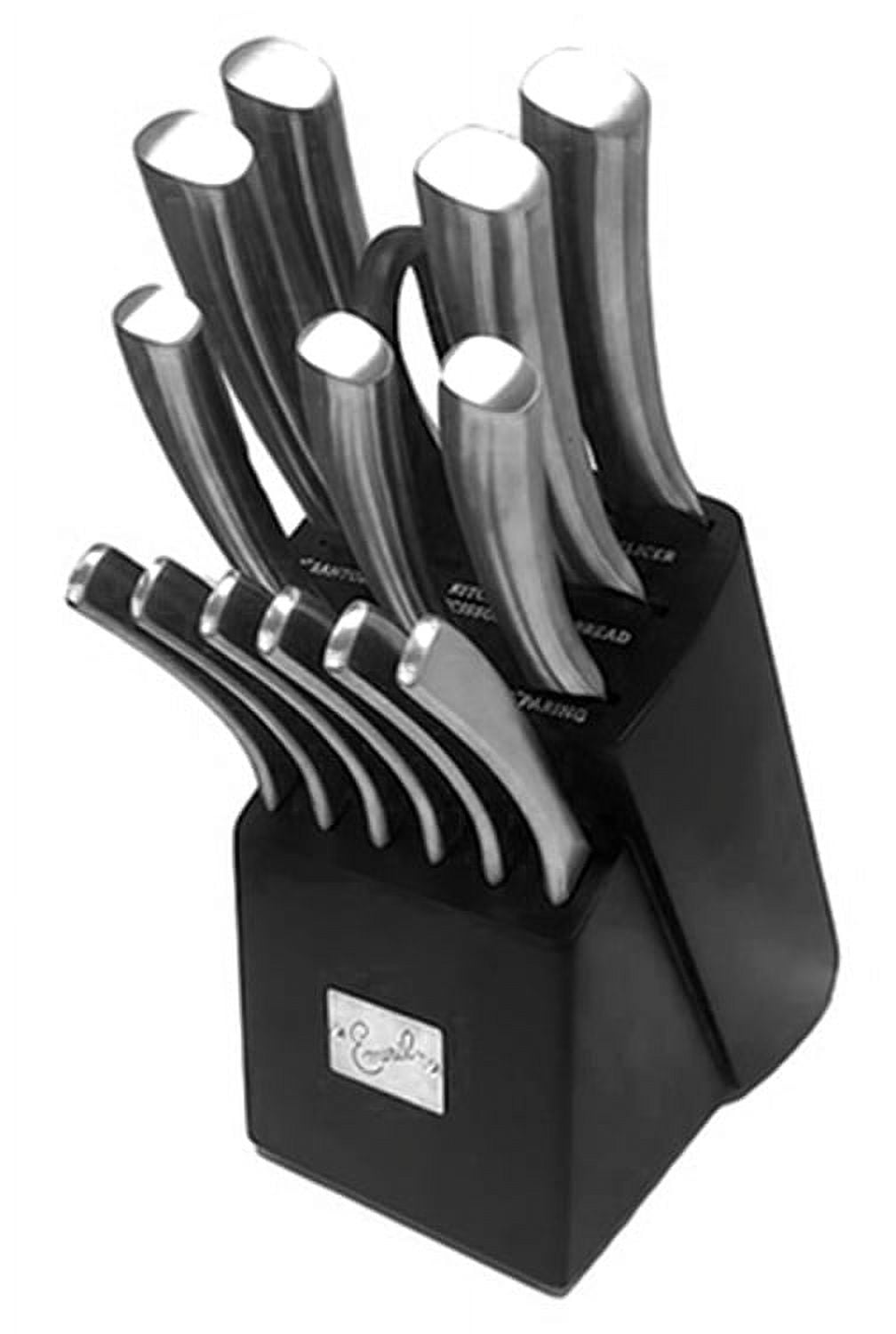 Emeril Forged Cutlery 15 Pc. Set In A Natural Wood Block