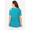 thumbnail image 2 of Woman Within Plus Size Short-Sleeve Cold-Shoulder Tee, 2 of 6