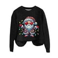 thumbnail image 4 of Christmas Sweater Women Long Sleeve Crew Neck Knit Relaxed Fit Xmas Holiday Pullover Sweater Themed Print Soft Casual Winter Jumper Tops Sweaters for Women, 4 of 4