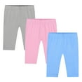 thumbnail image 3 of Uccdo 6-Pack Toddler Girls Casual Cotton Capris Half Leggings Stretch 1/2 Tights Sports Dance Shorts 2-8T, 3 of 8