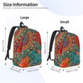thumbnail image 4 of Balery Mandala Colorful Vintage Canvas Backpack for Men and Women - Large Capacity, Durable Travel Laptop Bag for School, Work, Hiking, and Outdoor Activities, 4 of 7