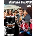 thumbnail image 4 of Football Fan 20 Oz Insulated Travel Coffee Cup Mug Tumbler with Lid Washington Themed Merch Shop Men Women Sport Stuff Apparel Commanders Team Decor Accessories Husband Boyfriend BF Dad Birthday Gift, 4 of 6