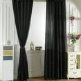 thumbnail image 6 of Yesbay Curtain Window Curtain No Odor Comfortable Rod Through Curtain Room Darkening Window Curtain for Bedroom, 6 of 8