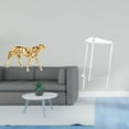 thumbnail image 2 of Figura de guepardo,Figura de guepardo dorado,adorno de escritorio moderno,Mesita de noche,Mesa auxiliar de acrílico transparente,mesa auxiliar transparente de 2 niveles,Mesa pequeña de, 2 of 8