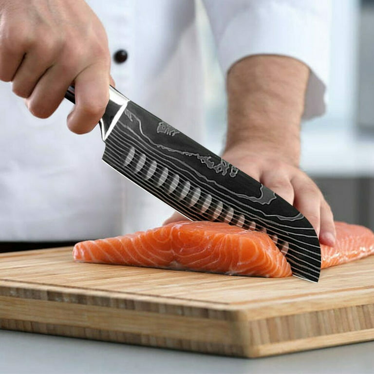 Senken Knives 16 Piece High Carbon Stainless Steel Knife Block Set