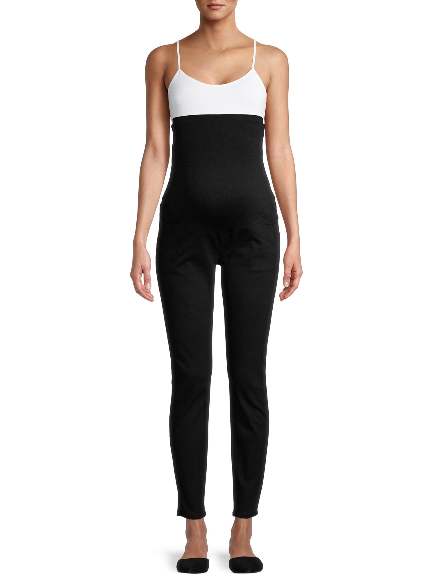 Time and Tru Women’s Maternity Skinny Jeans with Full Panel and 5 Pockets