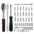 thumbnail image 3 of 46 In 1 Ratchet Screwdriver & Socket Set | Combination Wrench, Auto Repairing Bike Tool Kit Set | Flat, Fixed Square & Hex End | Box Application: Vehicle Maintenance & Repair | Tool Kit, 3 of 5