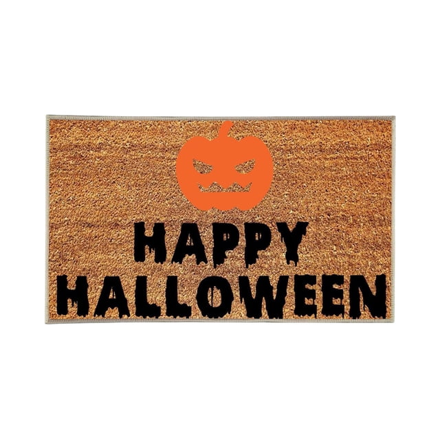 Tyidzon Halloween Printed Carpet Non-slip Entry Door Entry Mat Absorbent Bathroom Kitchen Entryway Mat