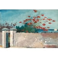 thumbnail image 2 of Homer, Winslow 24x17 White Modern Wood Framed Museum Art Print Titled - A Wall, Nassau, 2 of 4