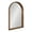 Rustic Brown, variant on Kate and Laurel Hutton Rustic Modern Farmhouse Arch MIrror, 24" x 36", Natural Wood Finish