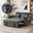 Dark Grey001, variant on Gewnee 3-in-1 Convertible Sofa Bed and Loveseat Sleeper, Velvet Pull Out Couch with USB & Side Pockets, Dark Grey, Living Room & Apartment