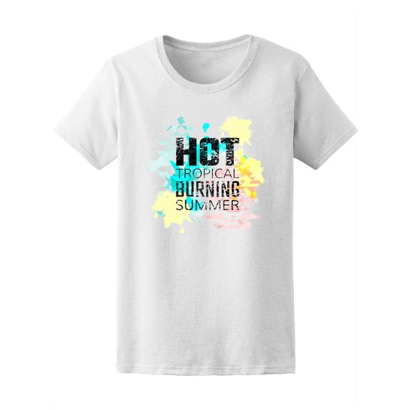 Hot Tropical Burning Summer T-Shirt Women -Image by Shutterstock, Female Medium