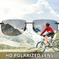 thumbnail image 4 of Gafas de sol deportivas JIM HALO Polarized TR90 sin montura para hombre y mujer, 4 of 9