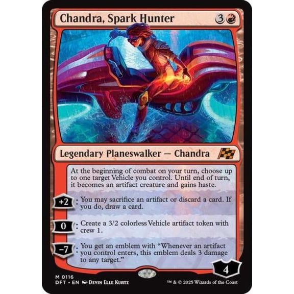 Magic the Gathering - Aetherdrift - Chandra, Spark Hunter Near Mint