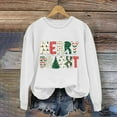 thumbnail image 4 of EchfiProm Womens Christmas Sweatshirts Sweatshirt Pullover Crewneck Merry Bright Xmas Hoodless Tops for Women Cute, 4 of 4