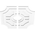 thumbnail image 2 of 34"OD x 7"ID x 11 1/4"C x 1"P Haus Architectural Grade PVC Contemporary Ceiling Medallion, Two Piece, 2 of 11