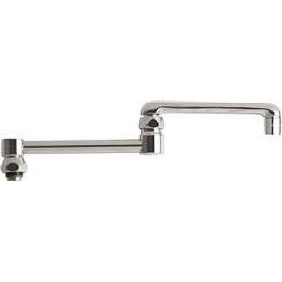Chicago Faucets Ecast 13 In. Double Jointed Swing Spout With 2.2 Gpm Aerator Outlet, Lead Free