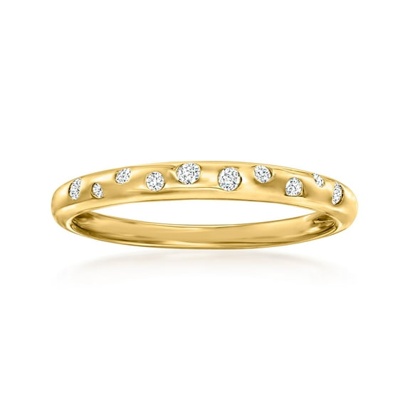 Pure Collection by Ross-Simons 0.10 ct. t.w. Diamond Spotted Ring in 14kt Yellow Gold, Women's, Adult