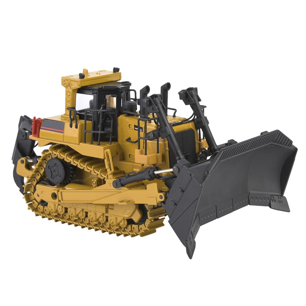 Tebru Bulldozer Model Toy, Engineering Bulldozer Toy,huina 1700 1: 50 Metal Bulldozer Model