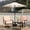 Beige, variant on Autlaycil Patio Furniture Set 5 Pieces, Beige Outdoor Swivel Rocking Chairs Set, 9ft Beige Patio Umbrella with Base Garden Conversation Bistro Sets for Porch, Pool, Backyard
