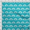 thumbnail image 4 of oneOone Velvet Turquoise Blue Fabric Asian Japanese Craft Projects Decor Fabric Printed By The Yard 58 Inch Wide, 4 of 4