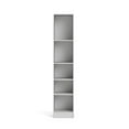 thumbnail image 3 of Tvilum Element Tall Narrow 5-Shelf Office Bookcase for Adults, White, 3 of 8