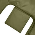 thumbnail image 4 of Wrapables JoliBag Nylon Reusable Grocery Bag, 2 Pack, Olive, 4 of 6