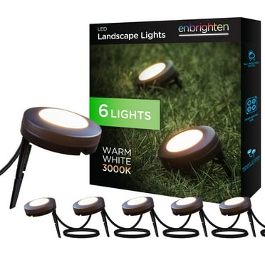 Enbrighten 50ft LED Landscape Lights, White
