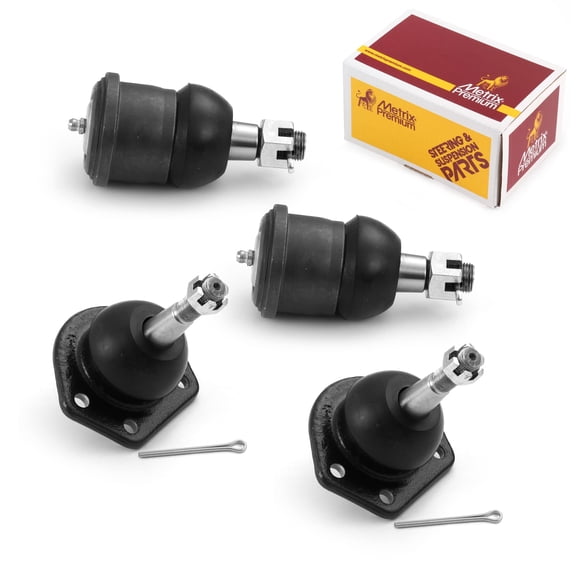 Metrix Premium Chassis Parts - 4 PC Front Upper & Front Lower Ball Joint Kit Fits 1971 Chevrolet G10 Van, 1971 GMC G15/G1500 Van, Replacement K6023, K6124