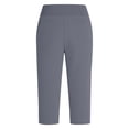 thumbnail image 6 of Purcolt Women's Capri Pants Soft Tummy Control High Waist Workout Sweatpants Summer Causal Cropped Pants Lounge Pants with Pockets, 6 of 8