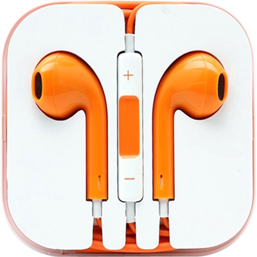 4XEM Orange Earphones For iPhone/iPod/iPad