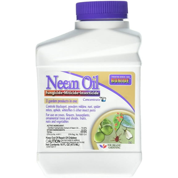 Neem Oil Fungicide Miticide Insecticide Concentrate 16 fl. oz.