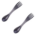 thumbnail image 1 of Oleegame 2PC Stainless Steel Cutlery Set Multifunctional Spoon Creative Stainless Steel Spoon Fork Dual Purpose Spoon Fork, 1 of 4
