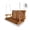 4 ft Brown, variant on Innovaze 5 ft Outdoor Wooden Porch Swing with Cupholders, Heavy Duty 880 lbs for 3 Seater, All-Weather resistant, Brown
