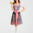 thumbnail image 5 of Njagoc3 Womens Short Sleeve Dirndl Dress, Oktoberfest & Folk Festival Wear, German Theme Party Outfit, 5 of 6