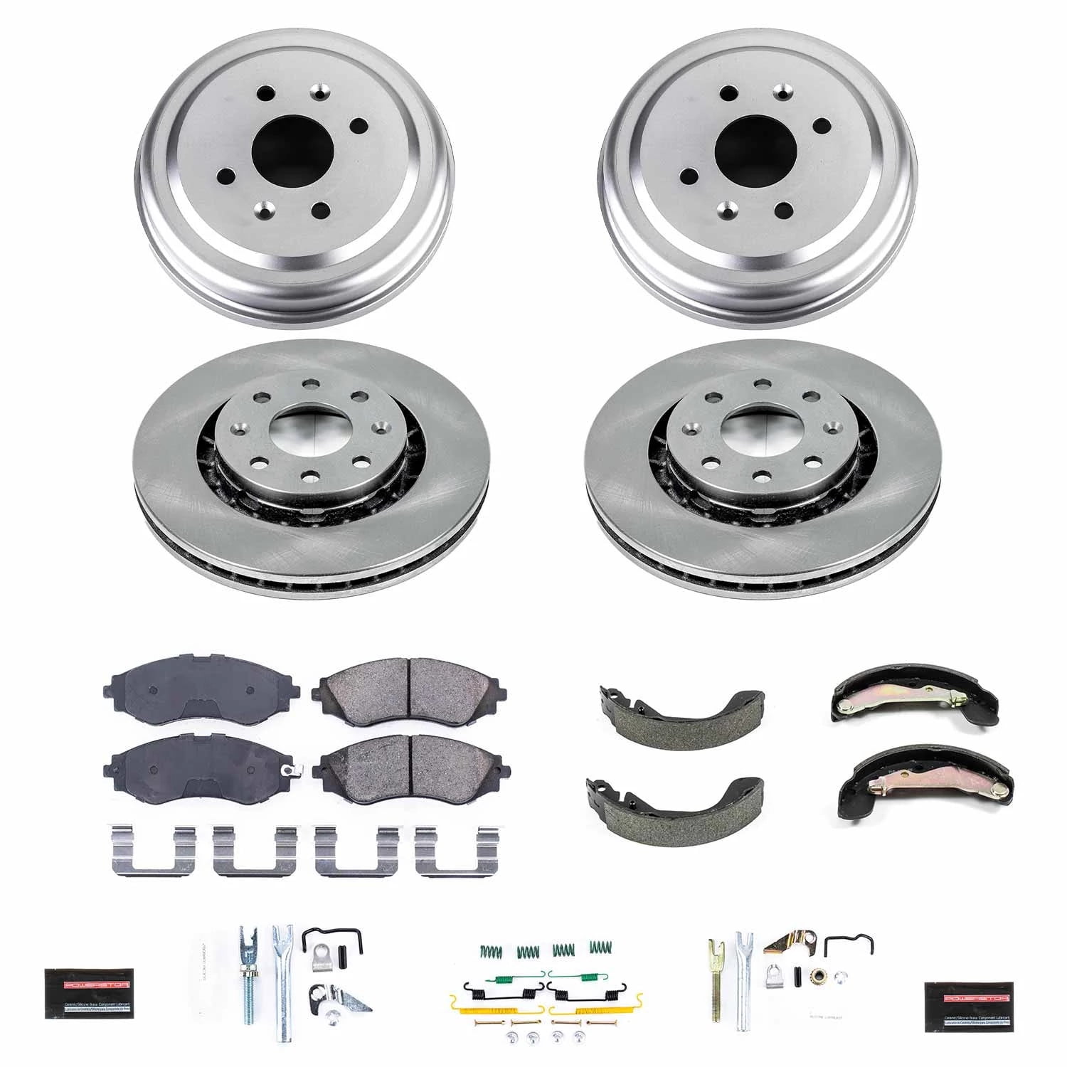 Power Stop Front and Rear Stock Replacement Drum and Shoe Kit KOE15234DK