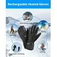 thumbnail image 6 of SNOW DEER Rechargeable Heated Gloves for Men & Women - 7.4V 2200mAh Battery, Waterproof, Touchscreen - Ideal for Skiing, Cycling, Hunting & Winter Adventures, 6 of 20