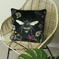 thumbnail image 2 of Evans Lichfield Midnight Garden Bee Throw Pillow Cover, 2 of 5