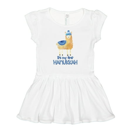 

Inktastic It s My First Hanukkah Gift Baby Girl Dress