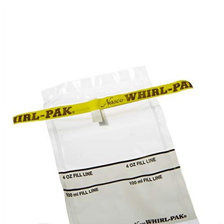 Nasco Whirl-Pak B01062WA Write-On Bag, 7.5cm L x 18.5cm W, 0.057mm Thickness, 118ml Capacity (Box of 500)