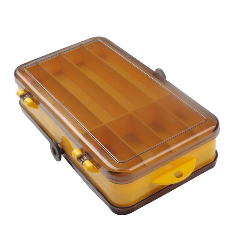 Details about   Sealed Waterproof Fishing Tackle Tray ABS Plastic Double Sided Lure Storages Box 